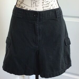 2/ $12 NY & Co black cargo shorts with belt loops & side pockets Sz 10